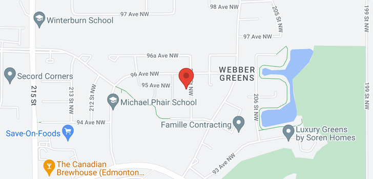 map of 9512 208 ST NW